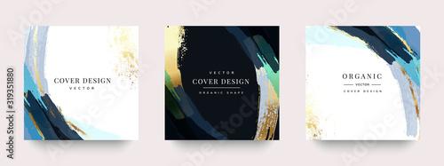 Luxury Social media stories and post template vector set.