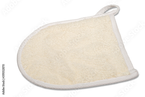 White loofah sponge