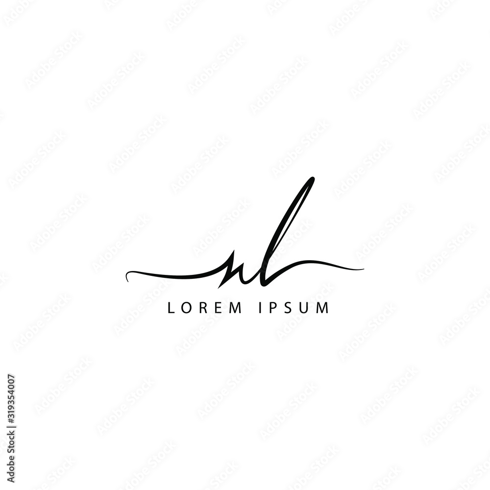 abstract signature logo vector illustration. signature symbol icon abstract signature logo vector illustration. signature symbol icon