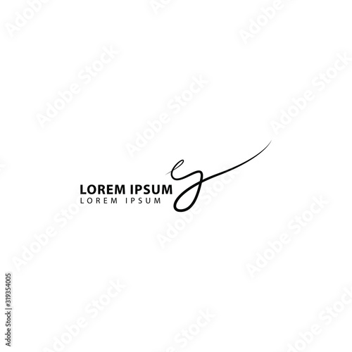 abstract signature logo vector illustration. signature symbol icon