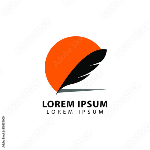 pen and signature logo vector illustration. pen symbol icon