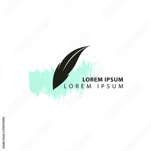 pen and signature logo vector illustration. pen symbol icon