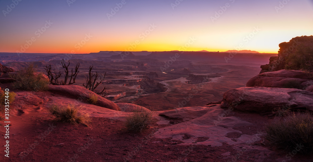 Sunset Panorama at Canyonlands National Park
