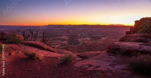 Sunset Panorama at Canyonlands National Park