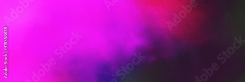 colorful and vibrant grunge horizontal background with magenta, very dark violet and dark moderate pink color © Eigens