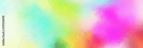 colorful and vibrant decorative horizontal background texture with neon fuchsia, tea green and dark khaki color