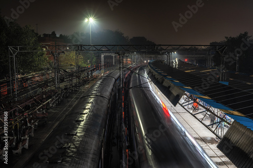 Old delhi station at night
