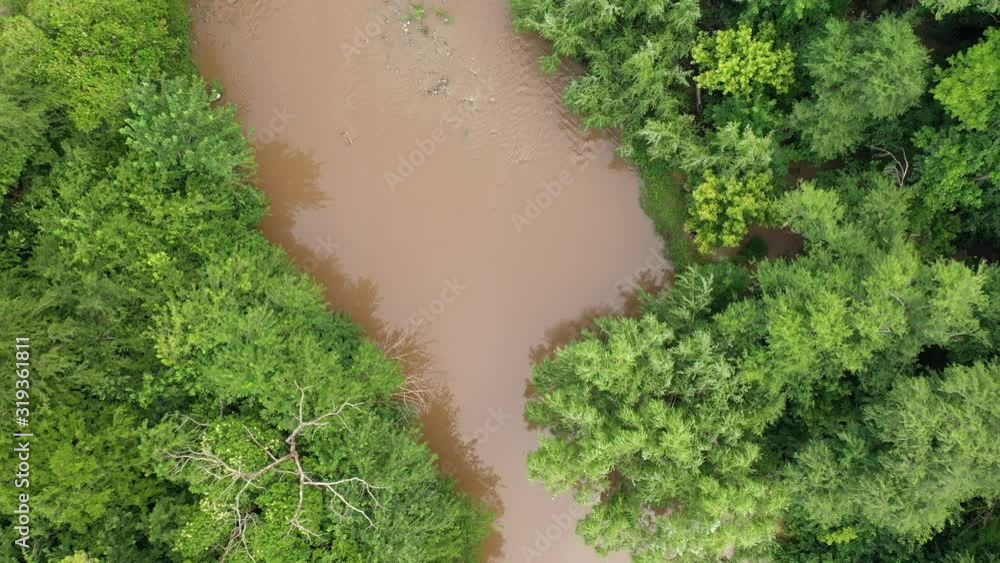 Vista cenital del rio