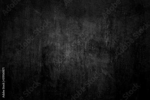 Black concrete Wall texture background, Dark Tone