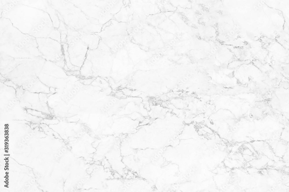 Fototapeta premium White marble texture background pattern with high resolution.
