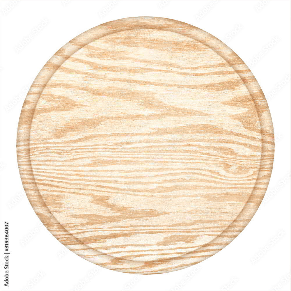wooden plate top view on white background with cliping path included. wooden plate top view on white background with cliping path included.