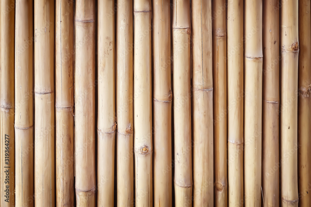 bamboo plank fence or wall texture for background bamboo plank fence or wall texture for background