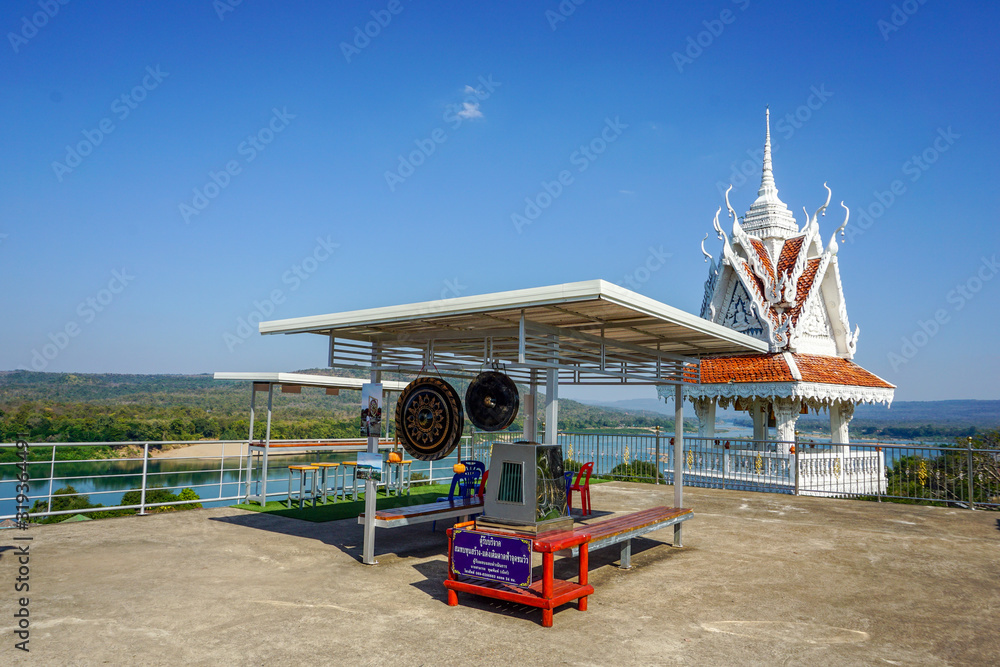 25/12/2019: wat tum ku ha sawan(Temple) landmark of Ubonratchathani province in thailand.