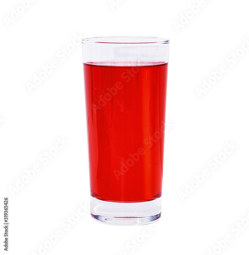 Wallpaper Mural Glass of red juice isolated on white. Torontodigital.ca