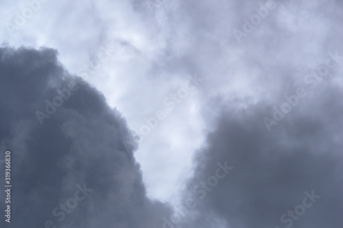 sky blue and white clouds