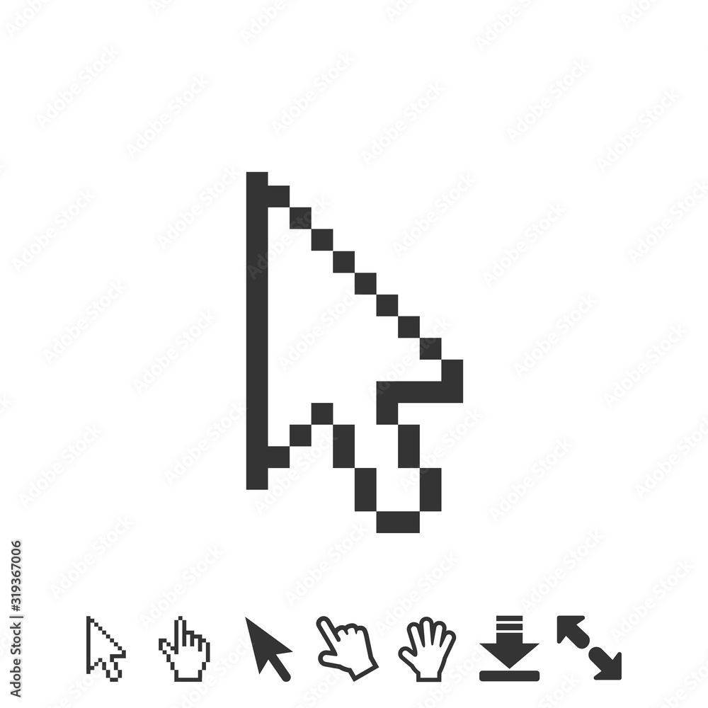 cursor icon vector illustration symbol for website and graphic design cursor icon vector illustration symbol for website and graphic design
