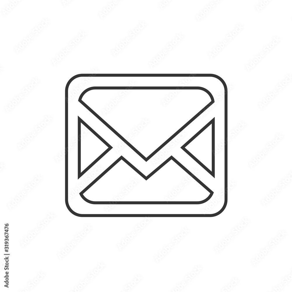 message envelope icon vector illustration symbol for website and graphic design message envelope icon vector illustration symbol for website and graphic design