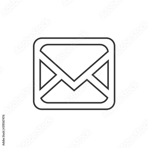 message envelope icon vector illustration symbol for website and graphic design