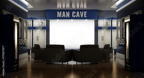 Photography Soccer Man Cave Interior