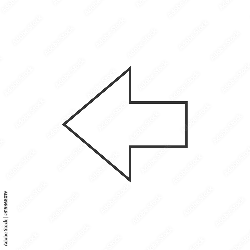 left arrow icon vector illustration symbol for website and graphic design left arrow icon vector illustration symbol for website and graphic design