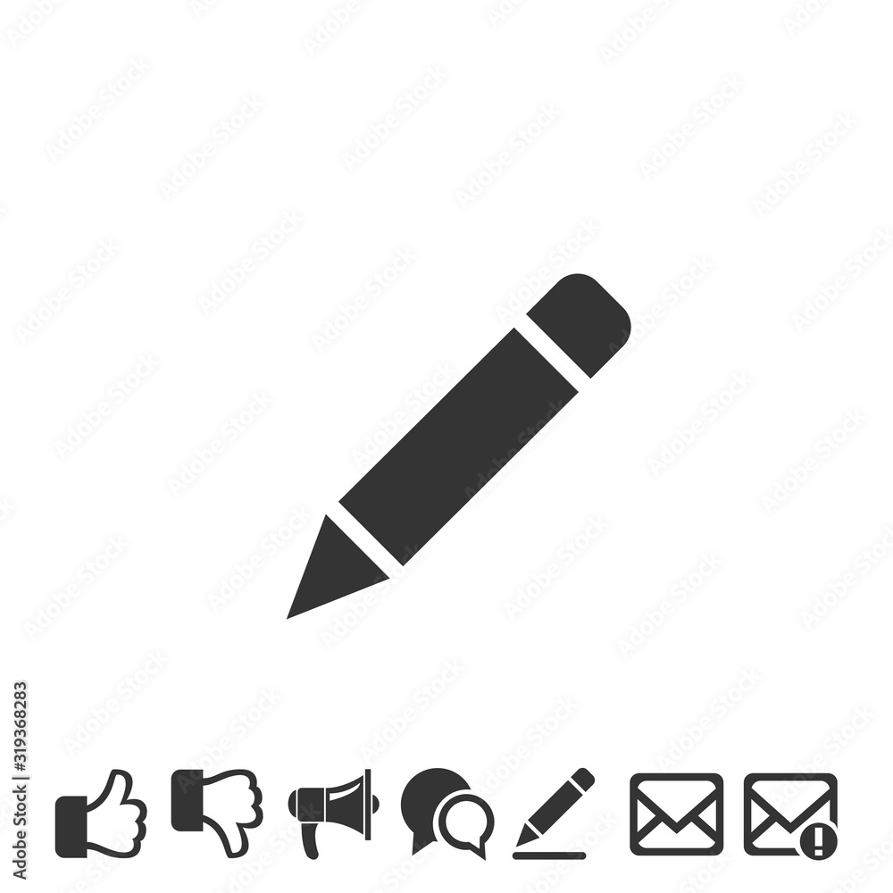 pencil icon vector illustration symbol for website and graphic design pencil icon vector illustration symbol for website and graphic design