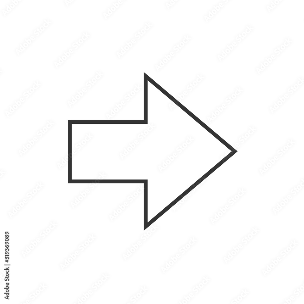 right arrow icon vector illustration symbol for website and graphic design right arrow icon vector illustration symbol for website and graphic design