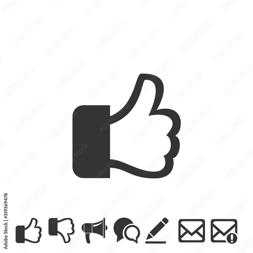 thumbs up icon vector illustration symbol for website and graphic design thumbs up icon vector illustration symbol for website and graphic design