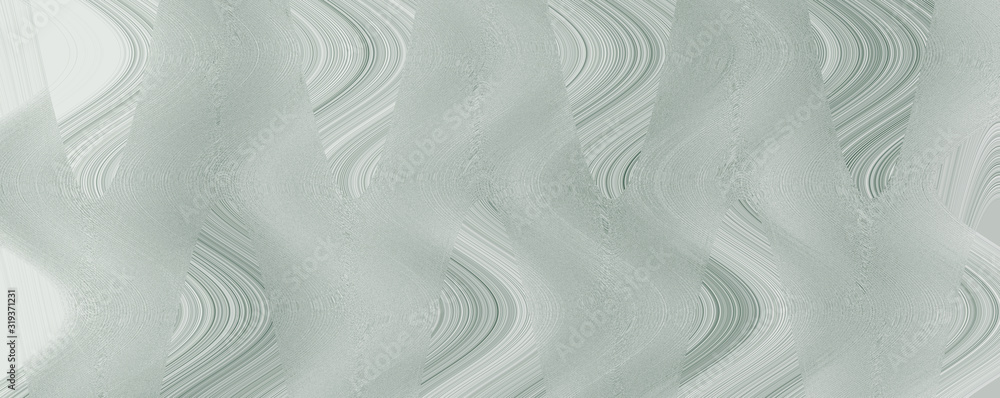Obraz premium Abstract grey white waves and lines pattern. Futuristic template background. 