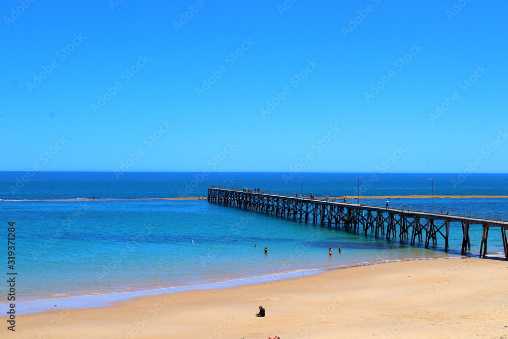 pier on the beach in Port Noarlunga, South Australia