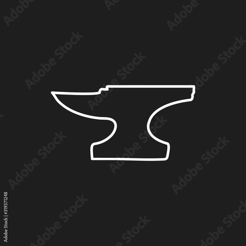 Blacksmith smith union shoer anvil logo set. Smith allince logos. Heavy industry.