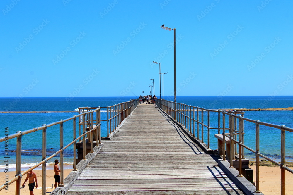 pier in the sea in port noarlunga, south australia