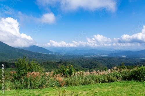 鬼女台展望休憩所からの眺望 Landscape from Kimendai viewing platform in Hiruzen, Maniwa city, Okayama pref. Japan