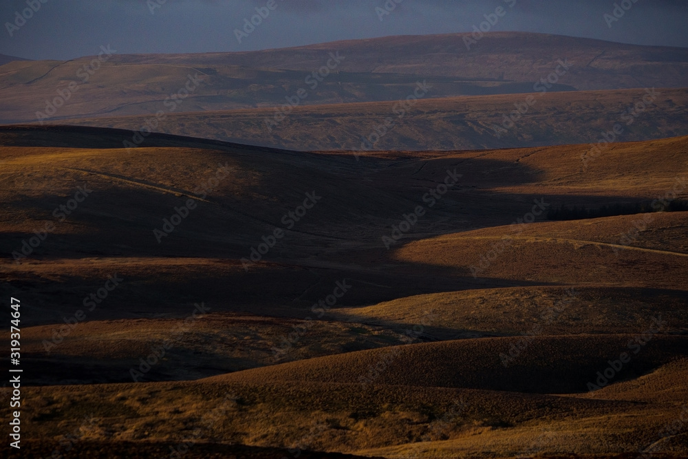 Sunrise over Yorkshire Dales Landscape