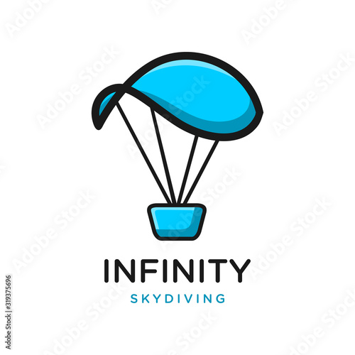 infinity parachuting logo