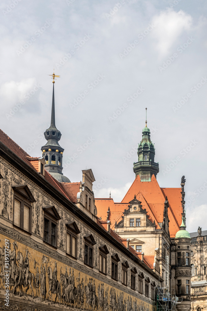 Obraz premium View from Dresden City at Germany
