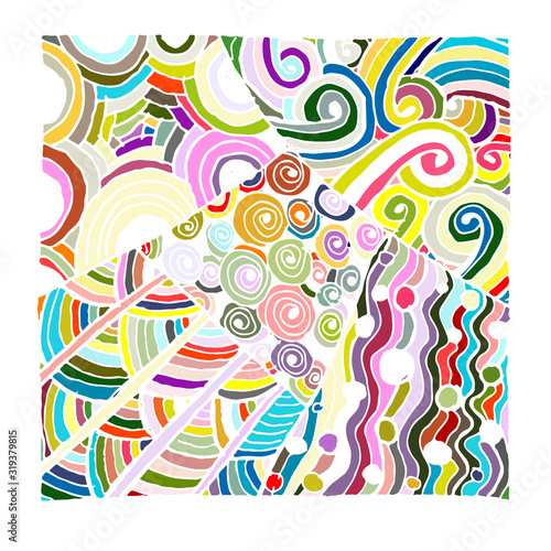 Zentangle ornament, sketch for your design
