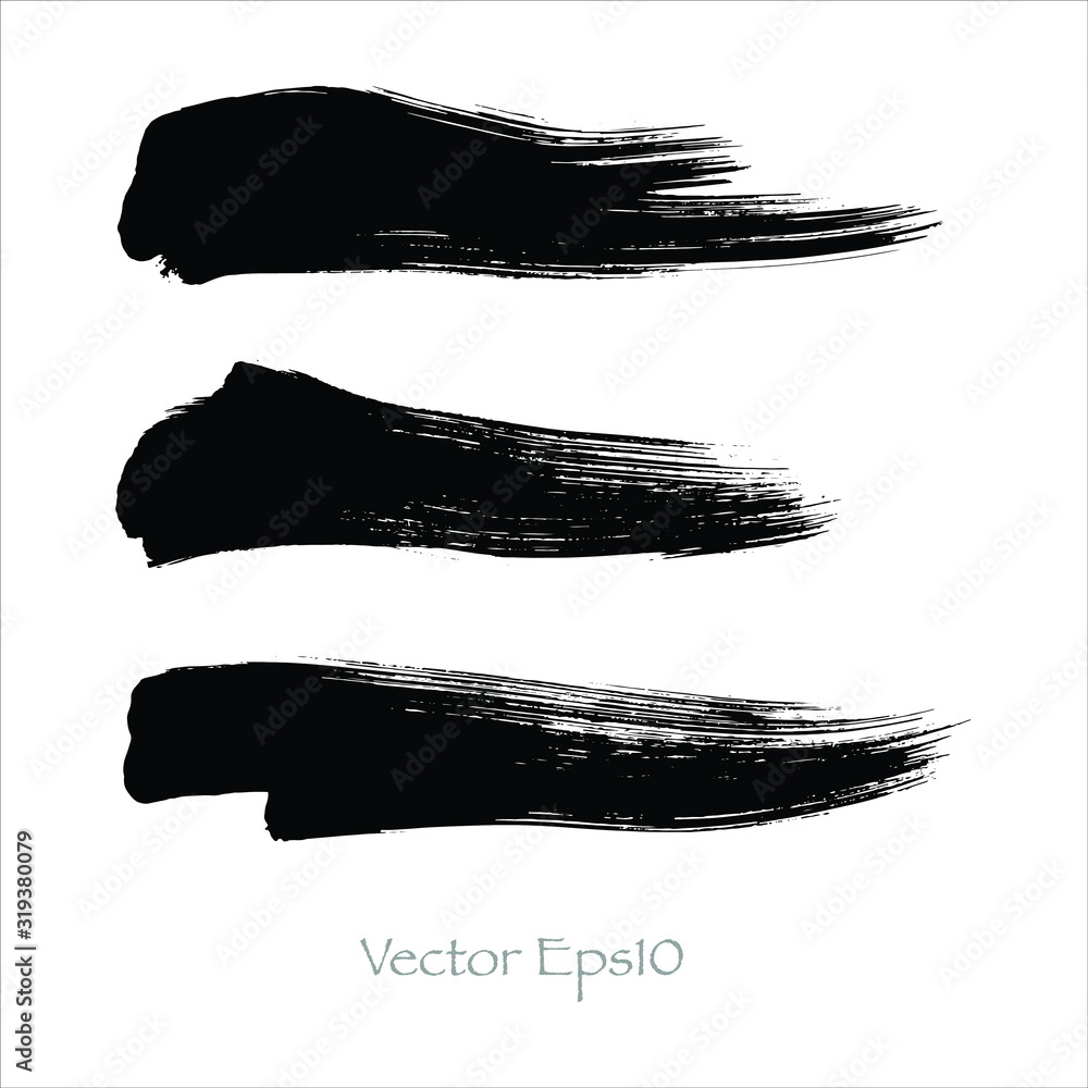 Vector stroke color black background.