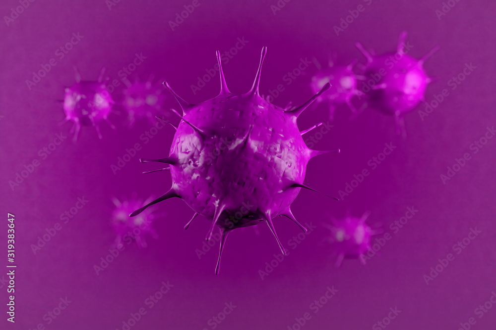 3d rendering Microscope virus close up. 3d illustration viruses causing infectious diseases, decreased immunity example: Hepatitis, H1N1, HIV, FLU, AIDS. Сoncept of viral disease. 3d rendering Microscope virus close up. 3d illustration viruses causing infectious diseases, decreased immunity example: Hepatitis, H1N1, HIV, FLU, AIDS. Сoncept of viral disease.