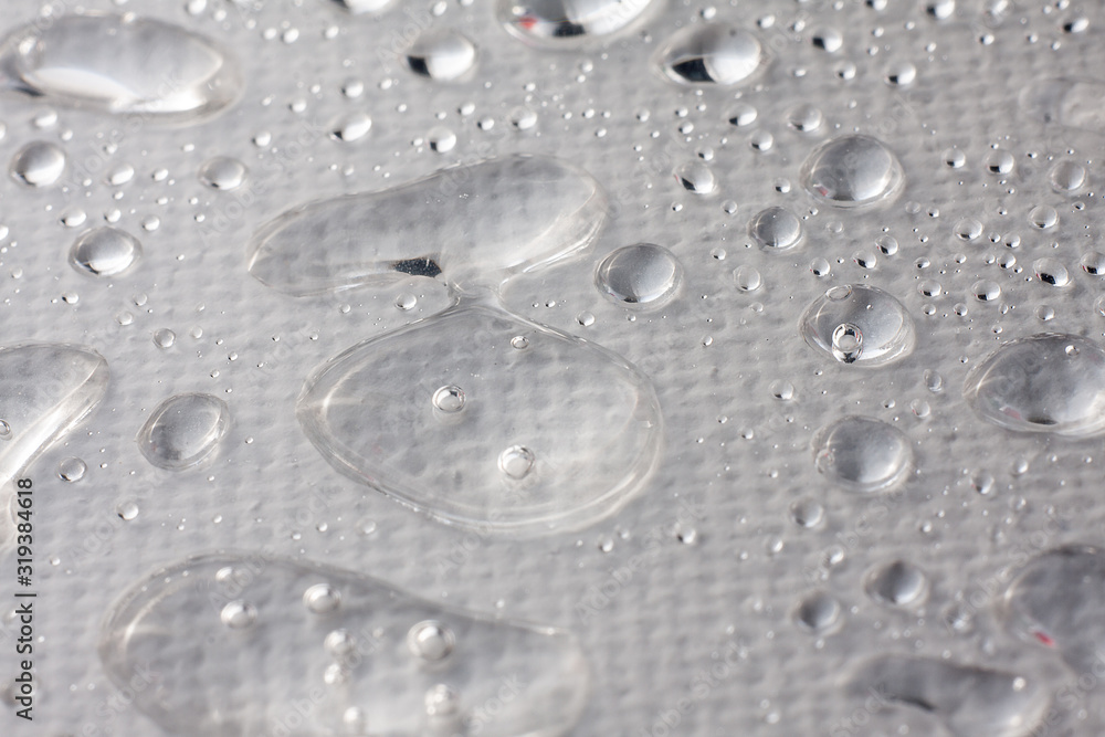 Fototapeta premium Water drops closeup.