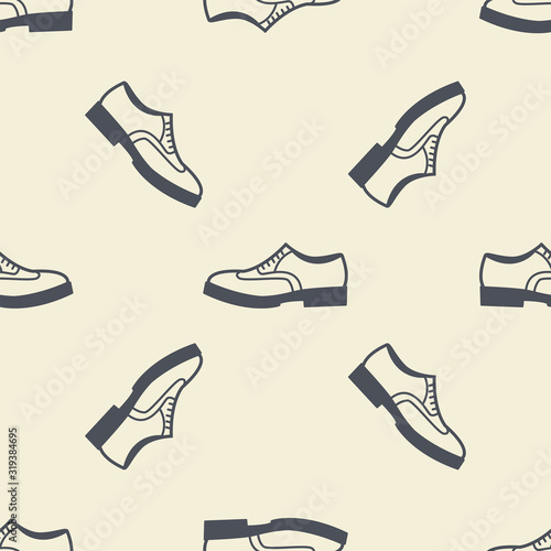 Seamless pattern Classic Man Shoes