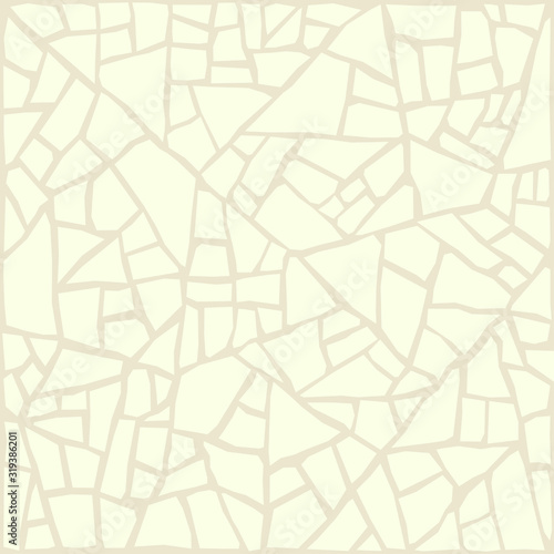 Cracks stone structure, white ceramic tile texture, cracking shards.Vector background
