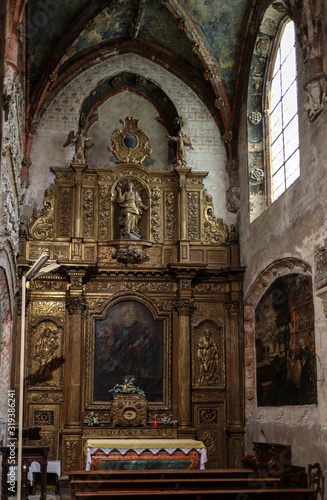  Interior of Saint Etienne Cathedral in Cahors, Occitanie, France