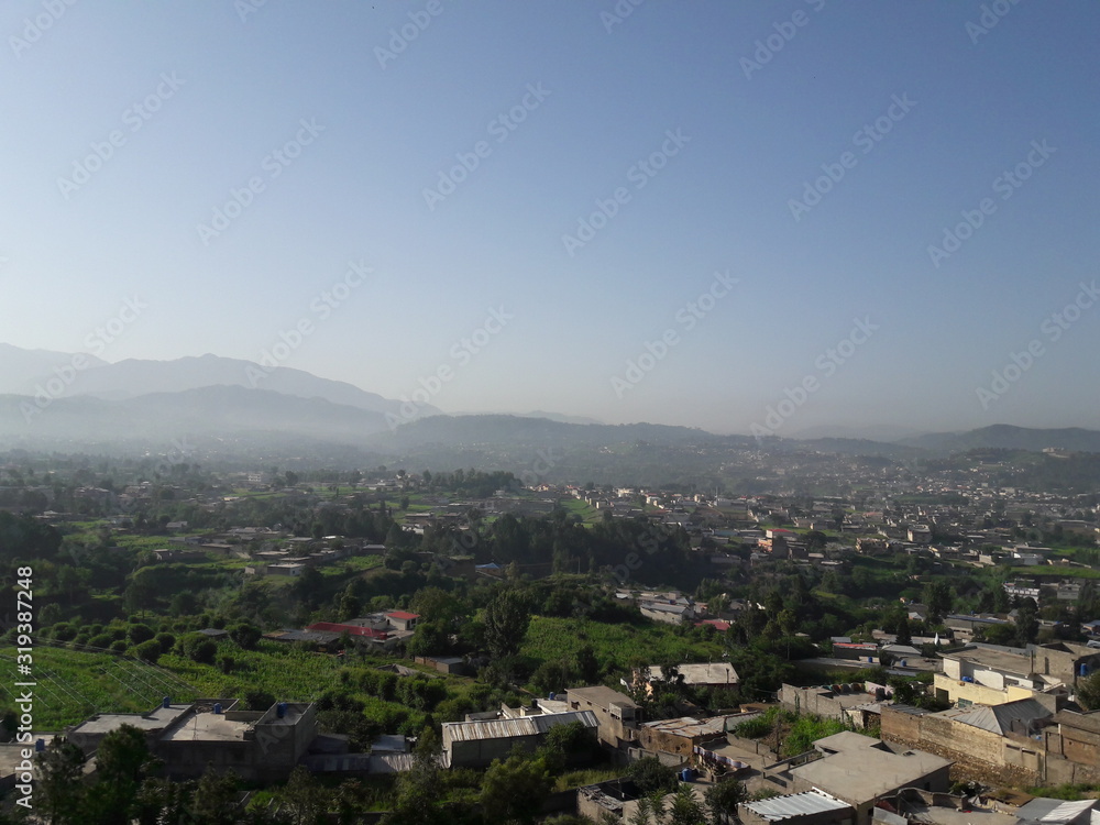 view of mansera city pakistan