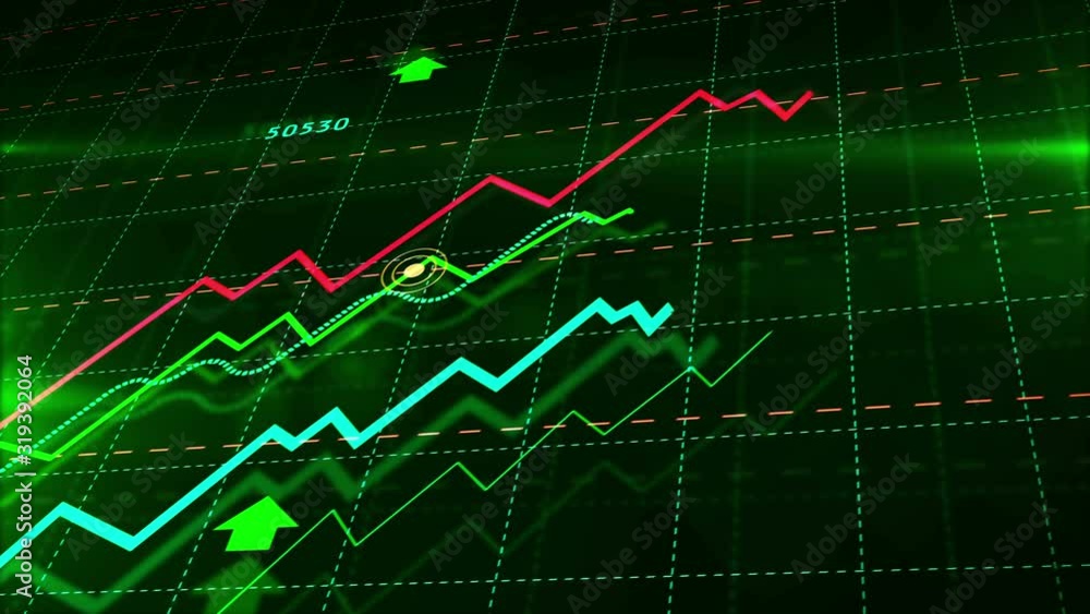 Growth up stock markets green chart 3d loop animation. Success, rising business and financial graph, economy data diagram and money investment analysis loopable and seamless abstract concept. Growth up stock markets green chart 3d loop animation. Success, rising business and financial graph, economy data diagram and money investment analysis loopable and seamless abstract concept.