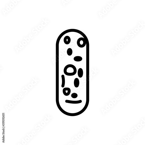 Bacteria icon design template vector