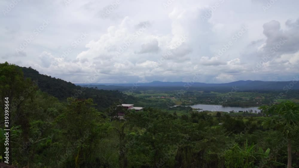 Scenic view of mountains viewpoint at khao kho, Phu Thap Boek, Phetchabun, Thailand.