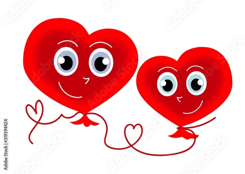 Miłość, serca, uczucia, walentynki, amory, wyznanie uczuć, kwiaty, kobieta, mężczyzna, zwierzęta, pocztówka, reklama, święto zakochanych