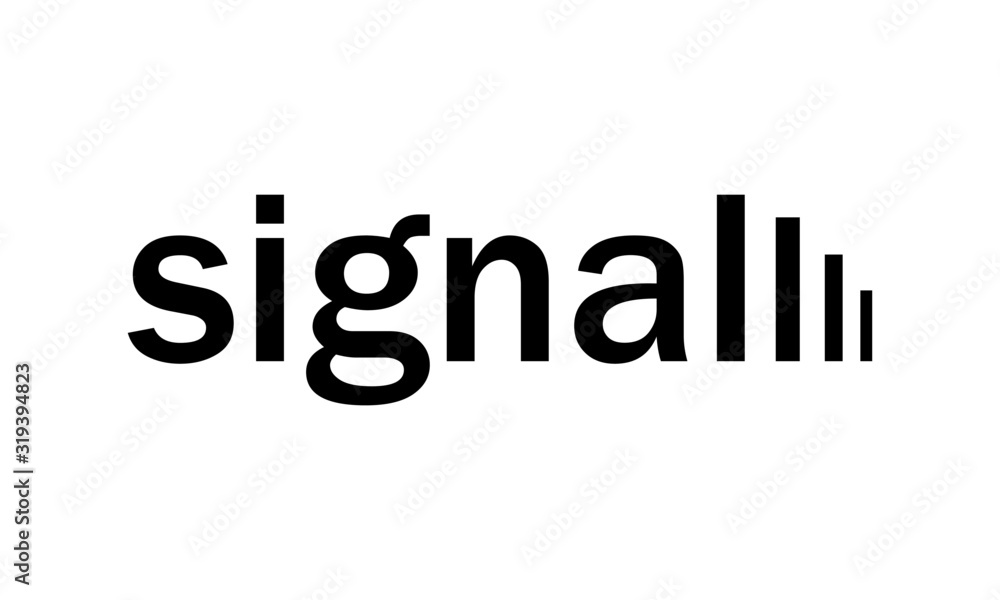 Signal text, Typography for T shirt graphic, print, poster, postcard and other uses Signal text, Typography for T shirt graphic, print, poster, postcard and other uses