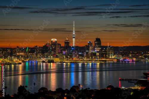 Auckland City Sunset