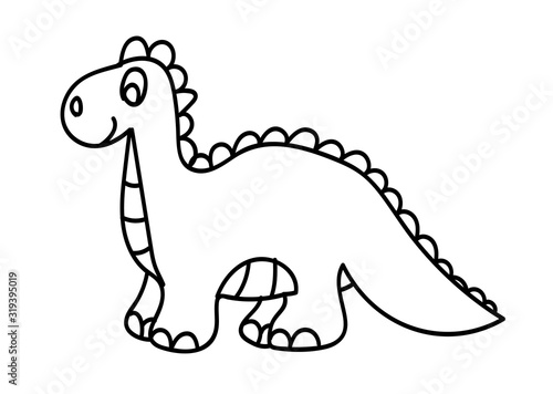 dinozaur, gad, kolorowanka, rysunek, dziecko, zabawka